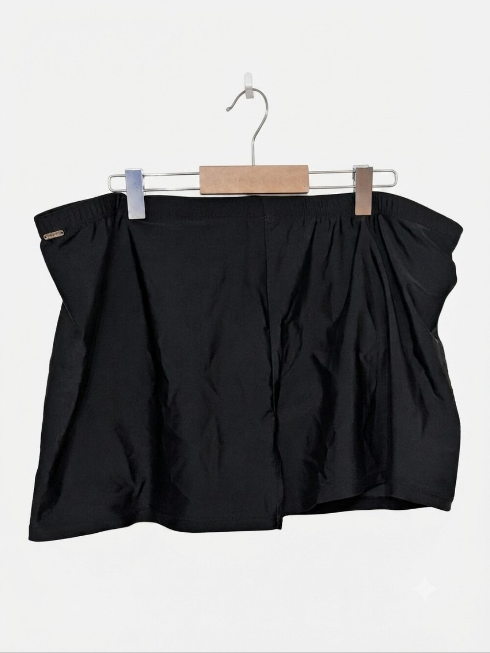 Black Swim Shorts / Swim Skirt Bottom (Size Large) Krista